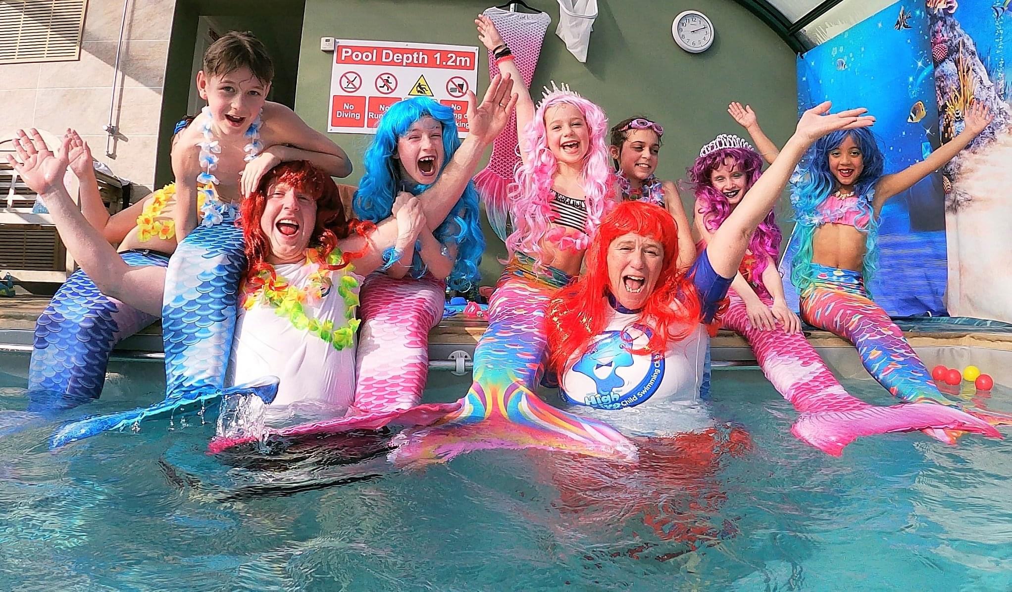 Mermaid parties and swimming Cambridge